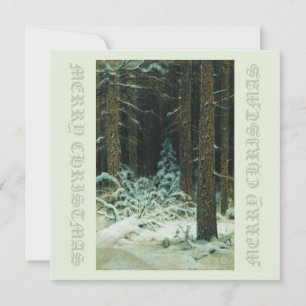 IM WINTER 1883 Ivan Shishkin Weihnachtskarte Einladung