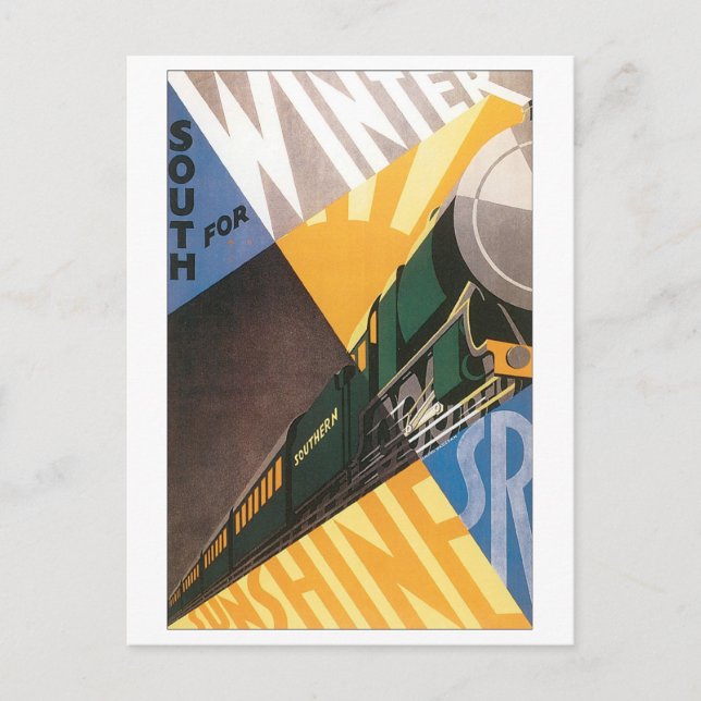 Im Winter im Süden Postkarte (Vorderseite)