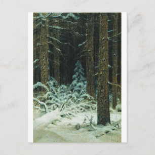 IM WINTER Ivan Shishkin 1883 Feiertagspostkarte