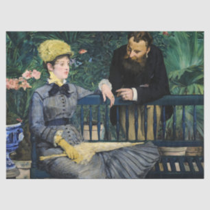 Im Wintergarten von Edouard Manet Seidenpapier