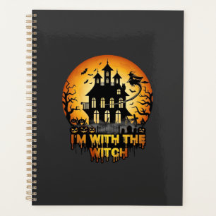 Im Witch Maison Hantée Pleine Lune Citrouilles