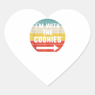 Im With Cookies Halloween Matching Paar Kostüme Herz-Aufkleber