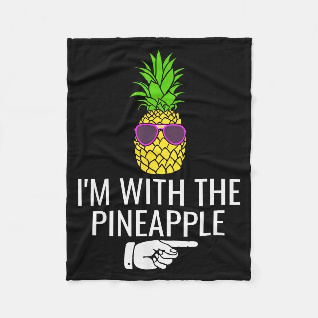 I'm With Ne Shirt Funny Ne Halloween Costume  Fleecedecke (Vorderseite)