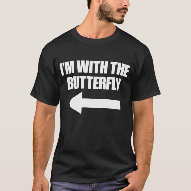 Im With The Butterfly Halloween Matching Butterfly T-Shirt (Vorderseite)