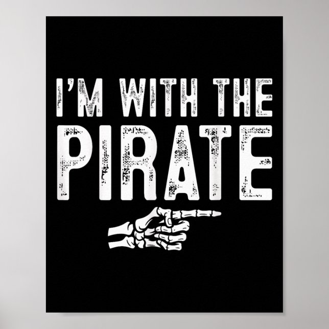 I'm With The Rate Easy Costume Halloween Couples M Poster (Vorne)