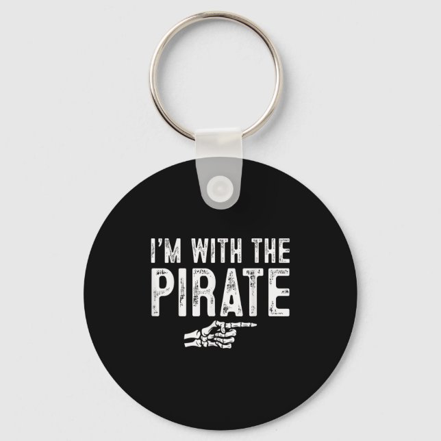 I'm With The Rate Easy Costume Halloween Couples M Schlüsselanhänger (Vorderseite)