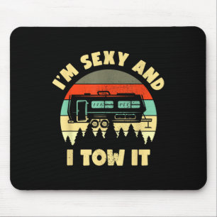 Im Y Und Ich Ziehe Es, Wohnwagen Camping Rv Anhäng Mousepad