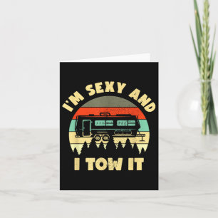 Im Y und ich zog es, Caravan Camping Rv Trailer, C Karte
