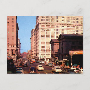 Im Zentrum von Portland, Oregon Vintag Postkarte