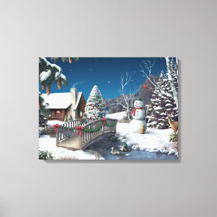 Im Zuhause Winters Alan Giana "" Leinwand-Druck Leinwanddruck