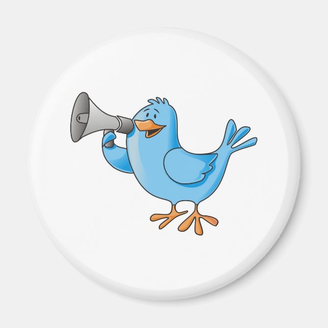 Imã de eira Twitter Bird Magnet (Vorne)