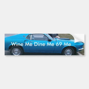IMAG0015-1, Wine ich speisen mich 69 ich Autoaufkleber