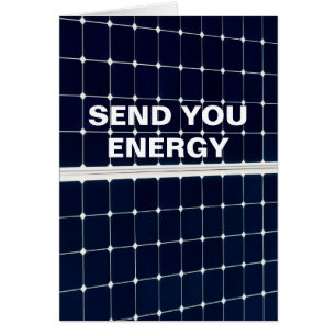 Image amusante d'un panneau solaire