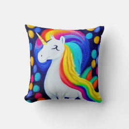  Image: colorful unicorn Kissen
