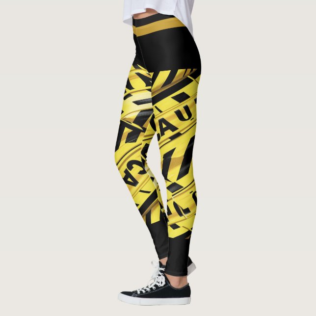 Image de bande de prudence Legging Jaune (Gauche)