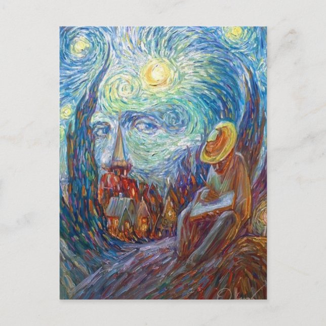 Image de carte Van Gogh nuit (Devant)