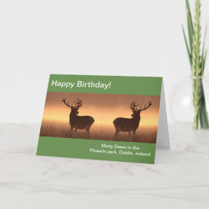 Image de cerf pour carte de voeux d'anniversaire