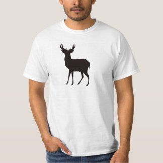image de cerfs communs sur le T-shirt des hommes