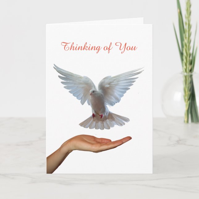 Image de Dove of Peace pour obtenir une carte de v (Devant)