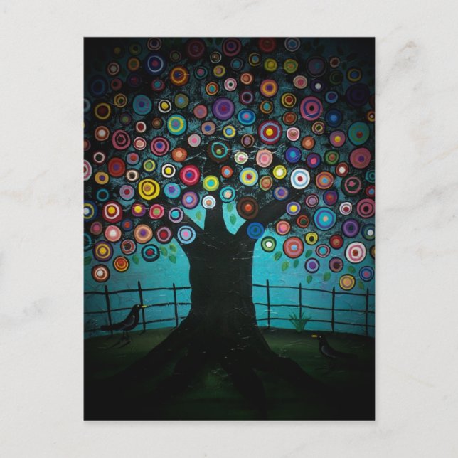 IMAGE DE FOLK ART PAR LORI EVERETT carte postale (Devant)