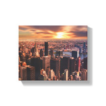 Image de la skyline de la ville sur toile