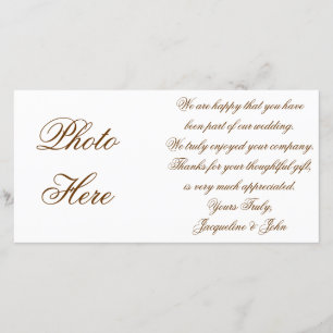 Image de Merci de mariage de ~ de carte photo