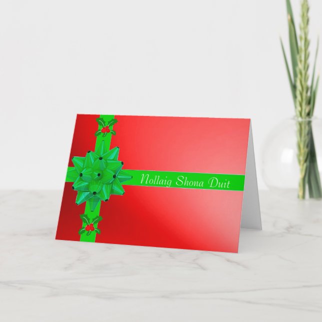 Image de Noël pour la carte de voeux de Noël irlan (Devant)