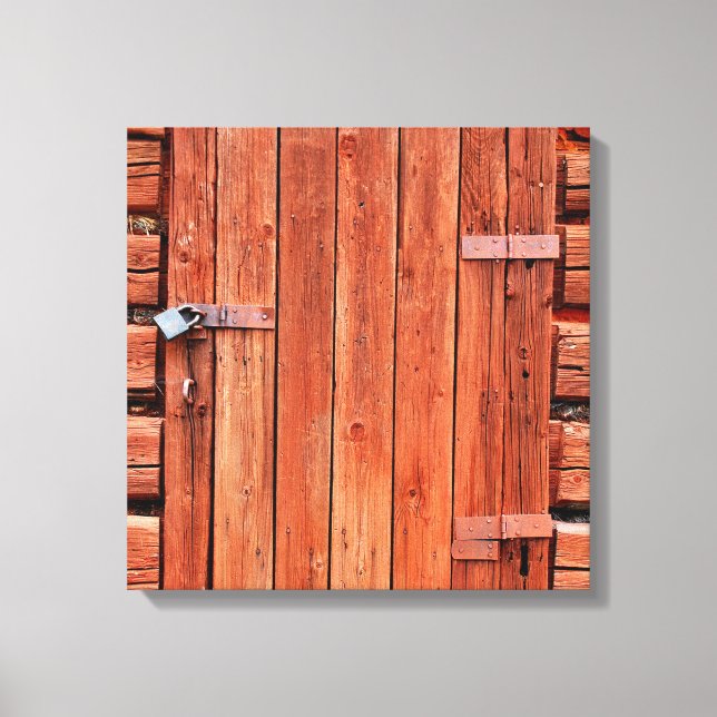 Image de porte rustique sur toile (Recto)