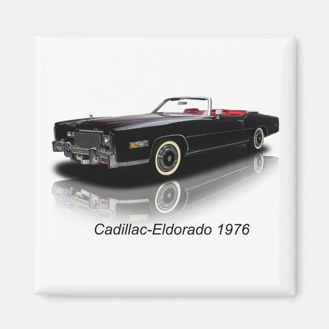 Image de voiture classique pour aimant Carré 2 pou (Devant)