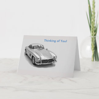 Image de voiture classique pour la carte de voeux