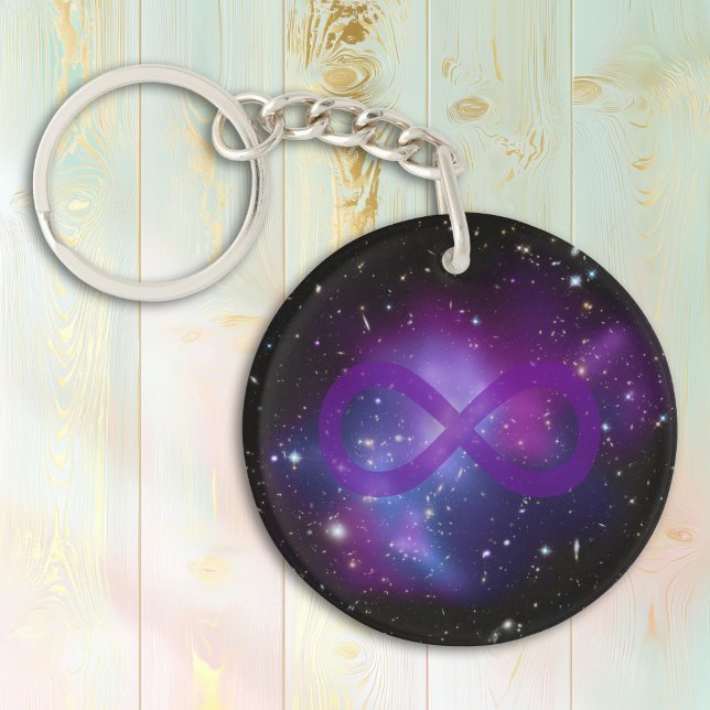 Image d'espace violet (Purple Space Image Keychain)
