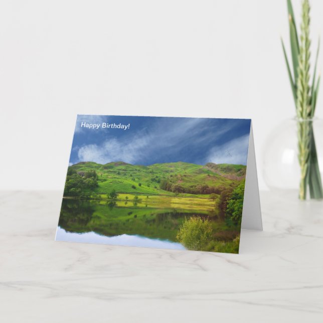 Image du Lake District pour la carte de voeux d'an (Devant)