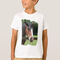 Image du T-shirt d'un enfant quart de cheval