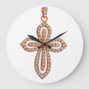 Image en diamant pour horloge ronde