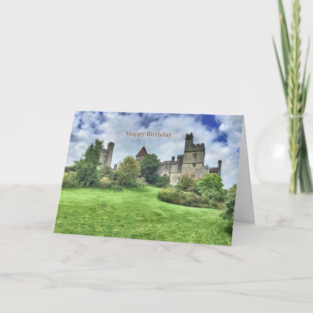 Image irlandaise pour carte de voeux d'anniversair (Devant)