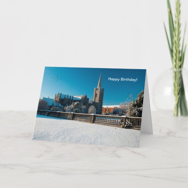 Image irlandaise pour carte de voeux d'anniversair (Devant)