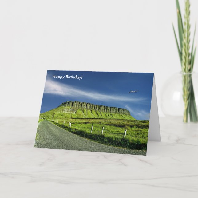 Image irlandaise pour carte de voeux d'anniversair (Devant)