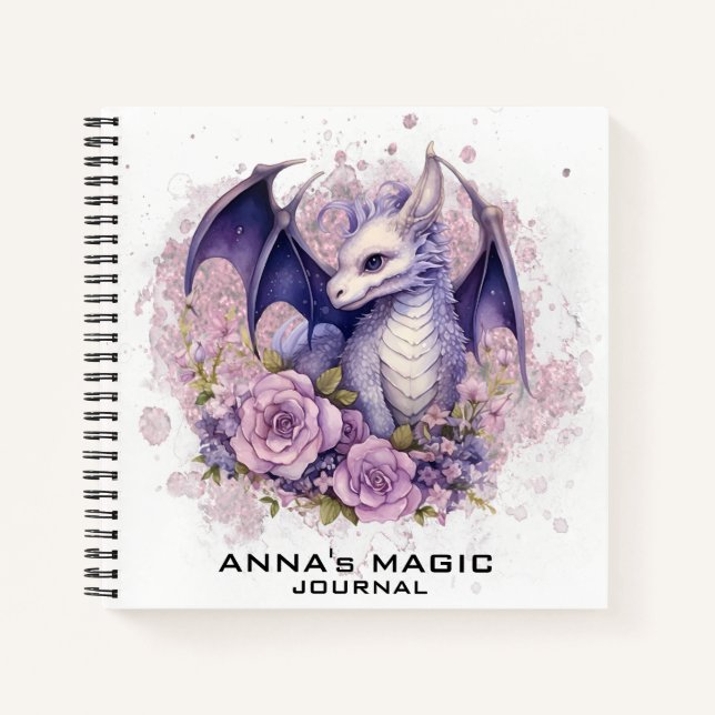 *~* Image Law Attraction Niedlich Baby Dragon AP85 Notizbuch (Vorderseite)