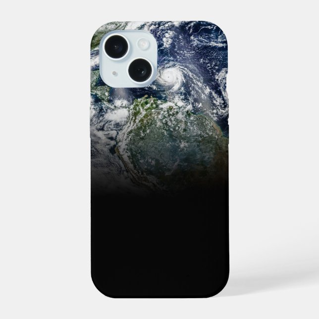 Image Mosaïque De La Planète Terre Avec 3 Ouragans (Verso)