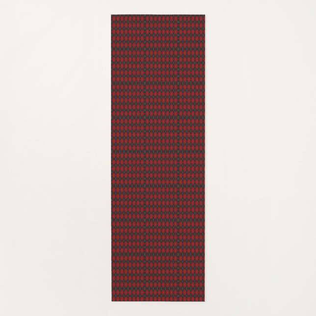 Image of a tie featuring a red and black checkered yogamatte (Vorderseite)