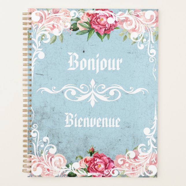 Image personnalisée Bonjour Bienvenue Romantique (Devant)
