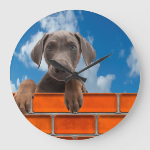 Image pour animaux de compagnie pour horloge ronde