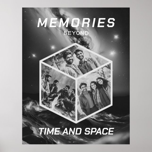 Image spatiale Collage dans une affiche 3D (Devant)