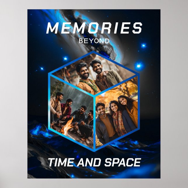 Image spatiale Collage dans une affiche 3D (Devant)