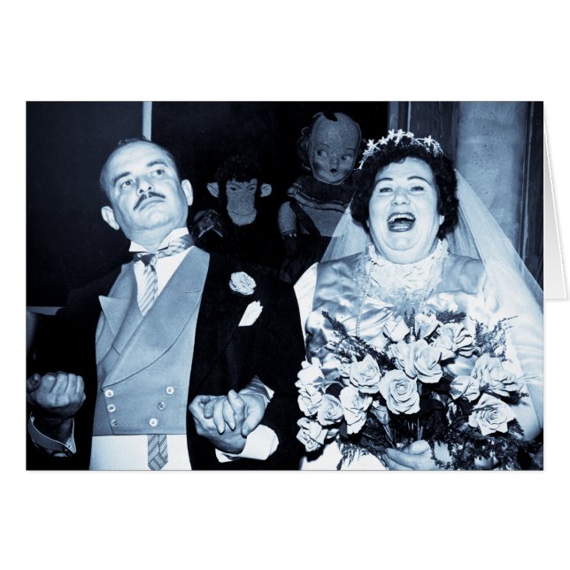 Image vintage de mariage - couple heureux (Devant horizontal)