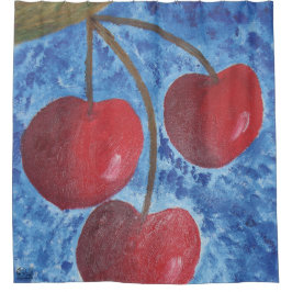 Imagen de mi obra Cerezas Duschvorhang