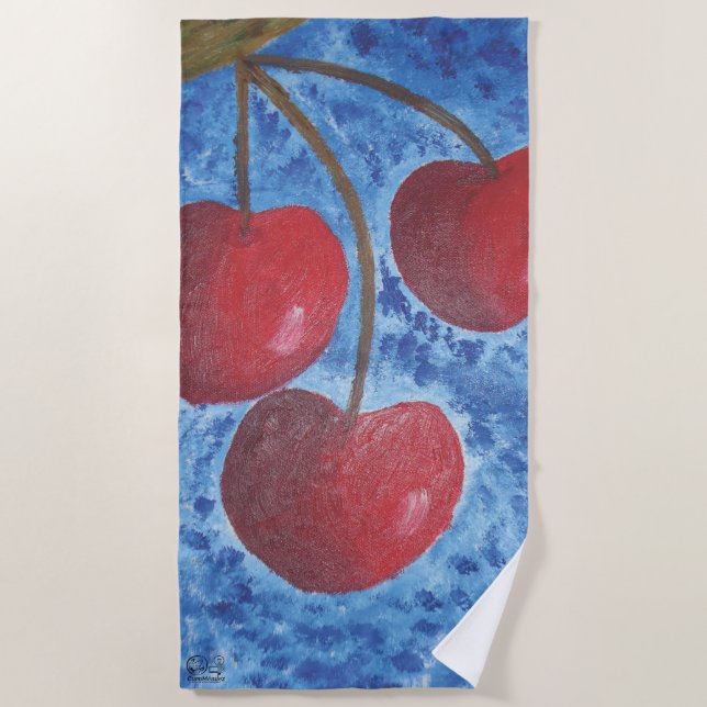 Imagen de mi obra Cerezas Strandtuch (Vorderseite)