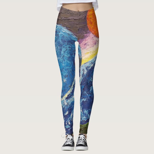 Imagen de mi obra Horizonte Leggings (Vorderseite)
