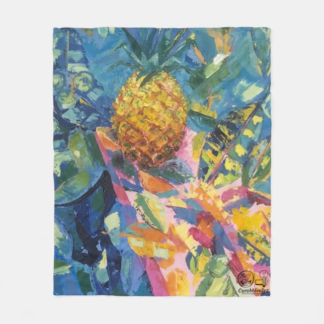 Imagen de mi obra Piña Fleecedecke (Vorderseite)