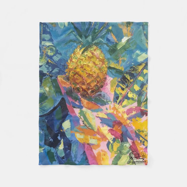 Imagen de mi obra Piña Fleecedecke (Vorderseite)